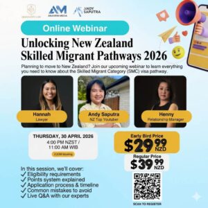 Online Webinar - Unlocking New Zealand Skilled Migrant Pathways 2026