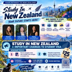 Study in New Zealand – Online Zoom Seminar November 2026 Nov
